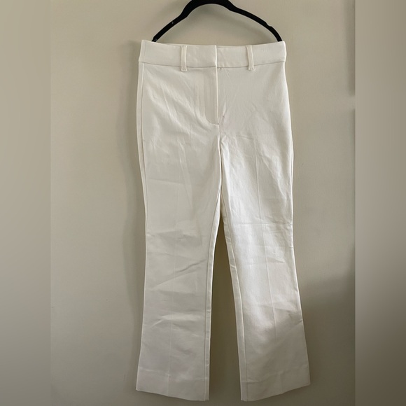New! 10 Crosby Derek Lam White Flare Pants